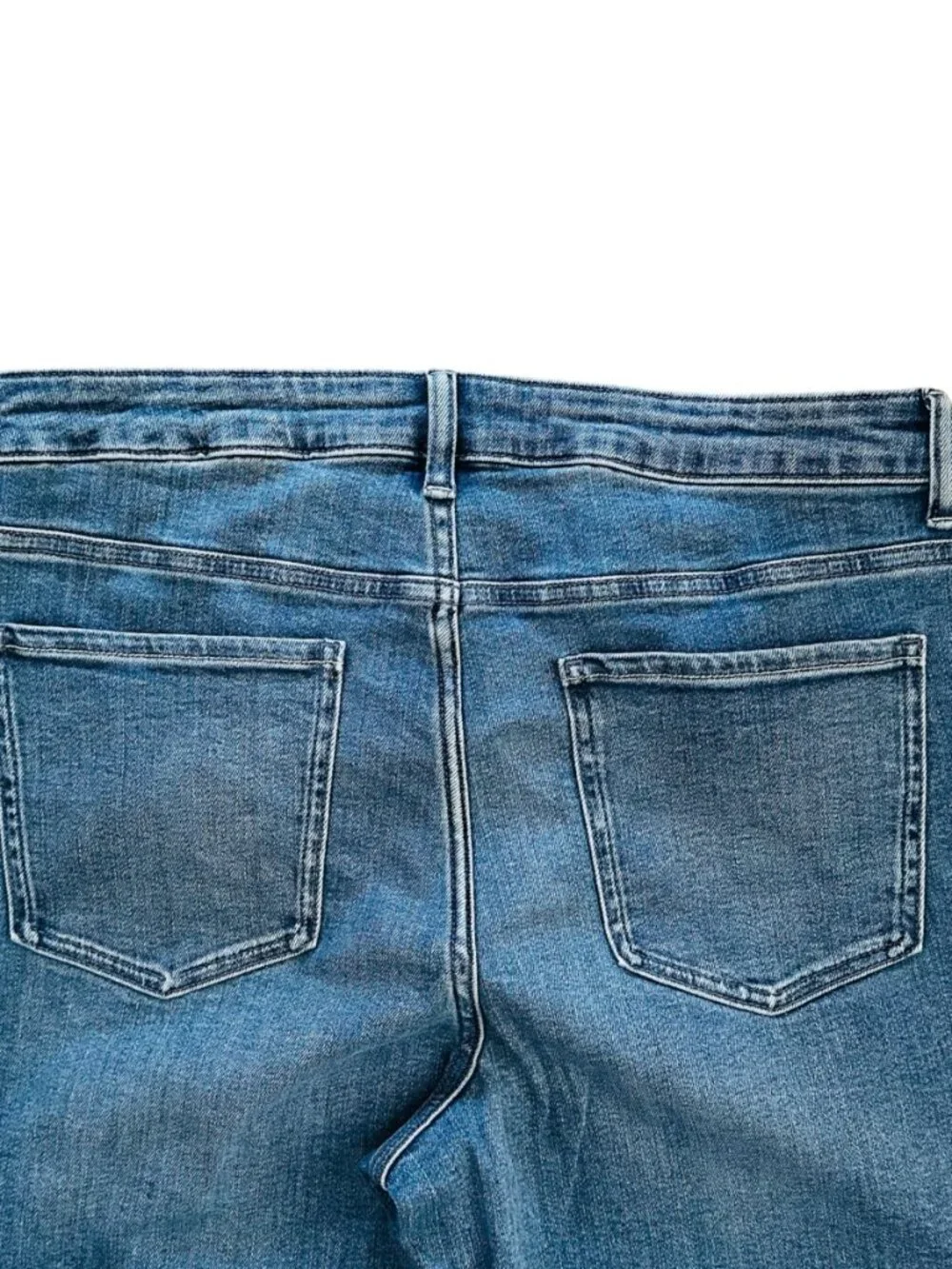 Quince Women's Size 32 Bella Stretch Wide Leg Seaside Blue Jeans